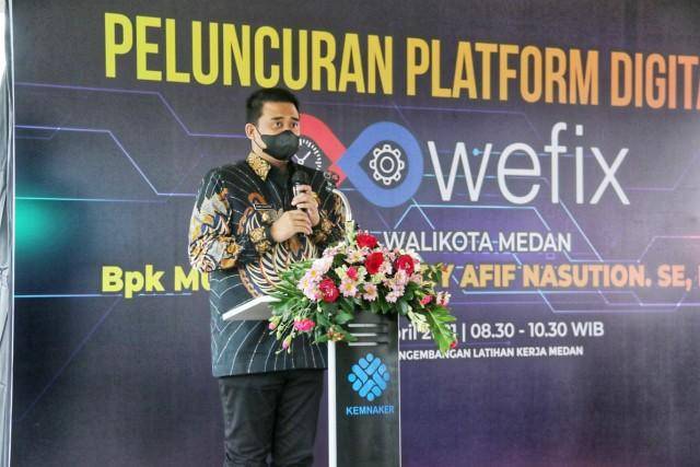 Bantu Pencari Kerja Tingkatkan Kompetensi, Wali Kota Medan Apresiasi Diluncurkannya Aplikasi Wefix