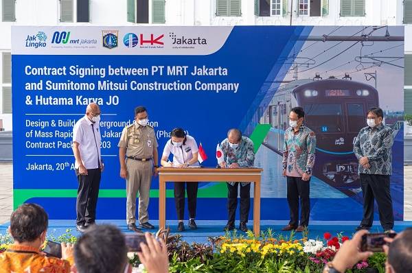 Dukung Pengembangan Kawasan Kota Tua, PT MRT dan SMCC-HK JO Bangun Dua Stasiun Bawah