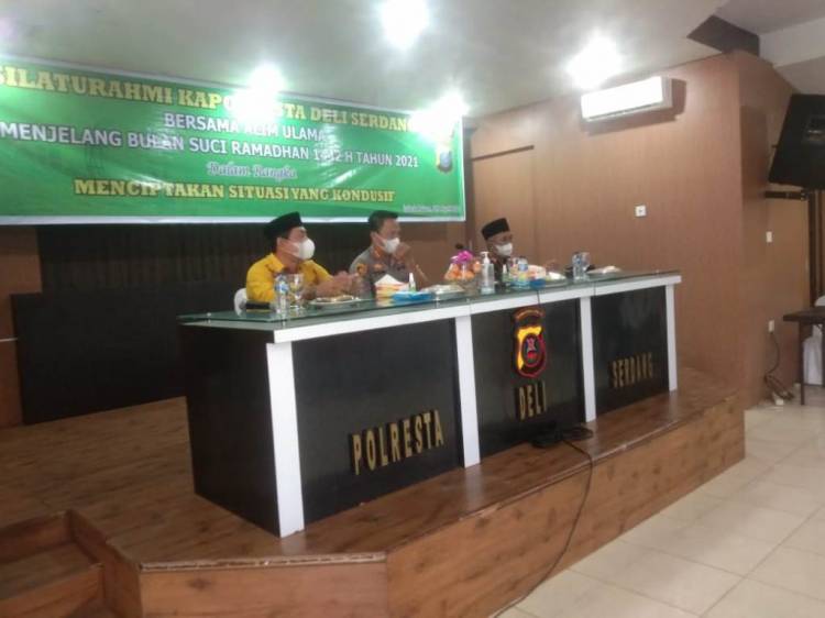 Ciptakan Kamtibmas yang Kondusif, Kapolresta Deli Serdang Jalin Silaturahmi dengan Tokoh Agama