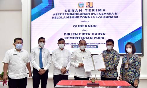 Pemprov Sumut Terima Fasilitas Pengolah Tinja dari Dirjen Cipta Karya