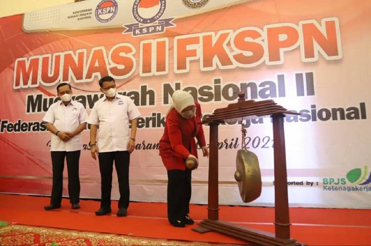 Munas II FKSPN di Semarang, Menaker Ajak Serikat Buruh Perkuat Dialog Ketenagakerjaan