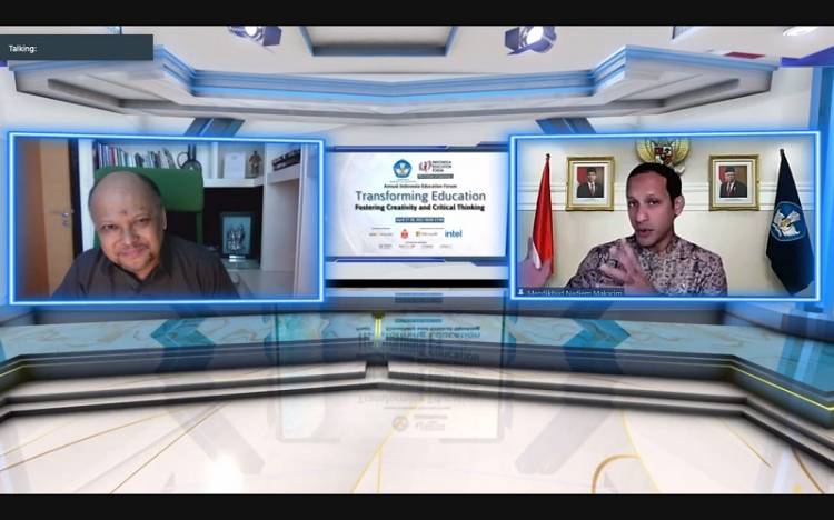 Mendikbud Nadiem Makarim Sebut Indonesia Darurat "Engineering Mindset" di Acara 2nd Annual Indonesia Education Forum 2021