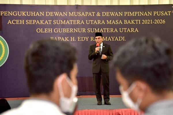 Pengukuhan Pengurus Aceh Sepakat, Gubsu Tekankan Pentingnya Persaudaran dan Ukhuwah Islamiyah