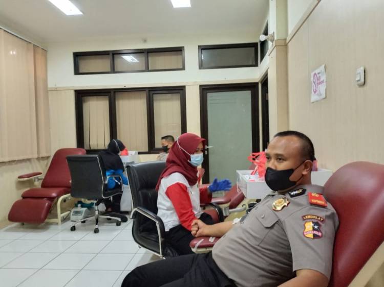 Peserta Didik Sespimmen Polri Dikreg Angkatan 62 Ikut Donor Darah