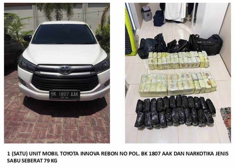 Polda Sumut Sita 99 Kilogram Sabu-sabu di Jalan Lintas Banda Aceh-Medan