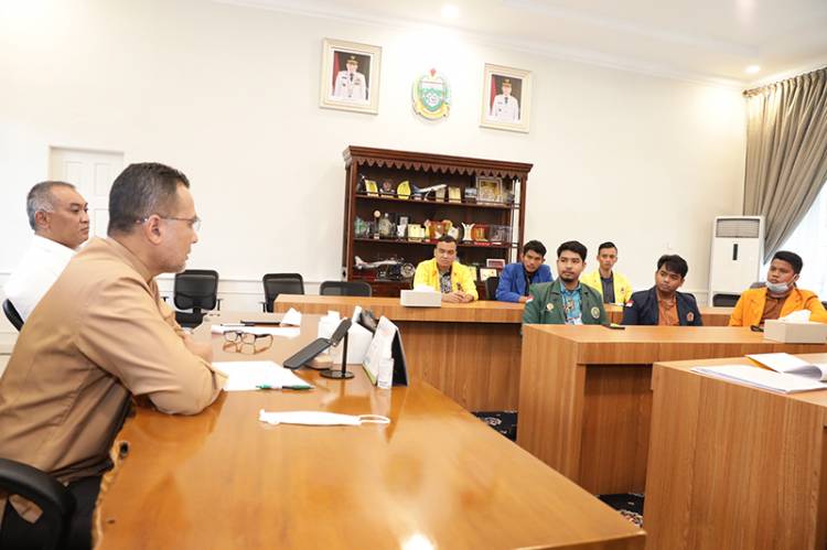  Musa Rajekshah Apresiasi Kepedulian dan Rasa Cinta BEM SI Sumut Terhadap Pembangunan Daerah