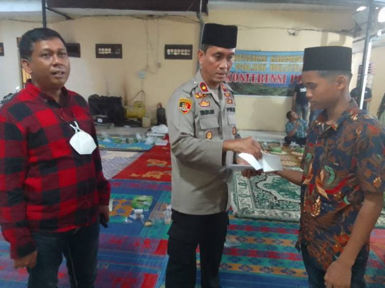  Polsekta Deli Tua Gelar Buka Puasa Bersama Anak Yatim Piatu