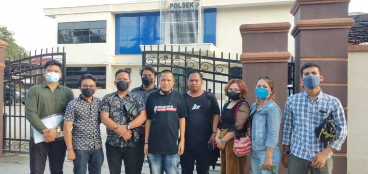  Polsek Medan Baru Konfrontir Kasus Penganiayaan dan Perampasan Mobil Wartawan