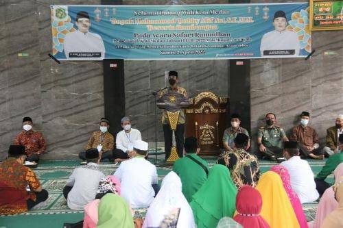 Safari Ramadan, Sekda Ajak Masyarakat Berkolaborasi Membangun Kota Medan