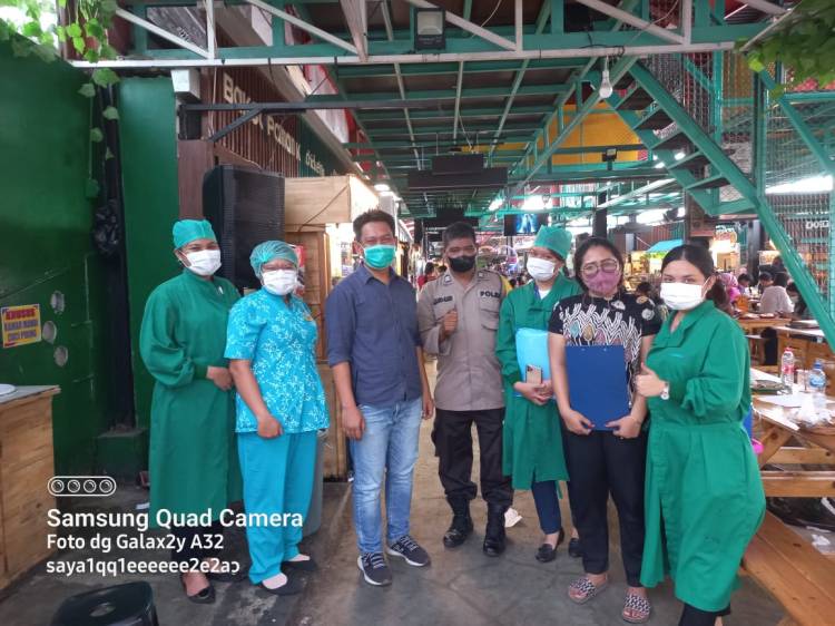  Polsek Medan Baru Gelar Vaksinasi Covid-19 di Pajak USU