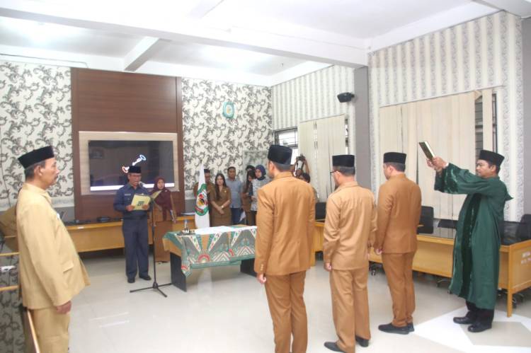 Tiga Pejabat Eselon III Pemko Pematang Siantar Dilantik