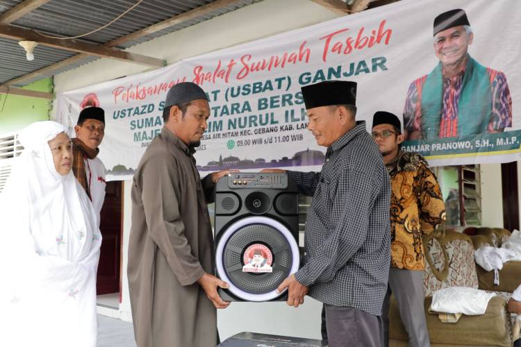 Usbat Ganjar Sumut dan Majelis Taklim Langkat Gelar Sholat Sunah Tasbih