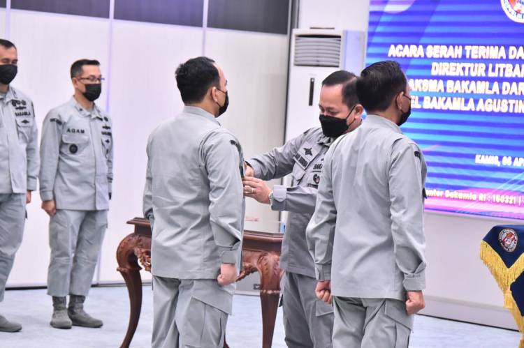Bakamla RI Gelar Upacara Serah Terima Jabatan Direktur Litbang