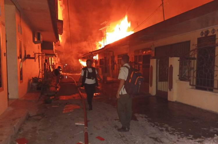 Sebanyak 18 Rumah di Pulo Brayan Terbakar