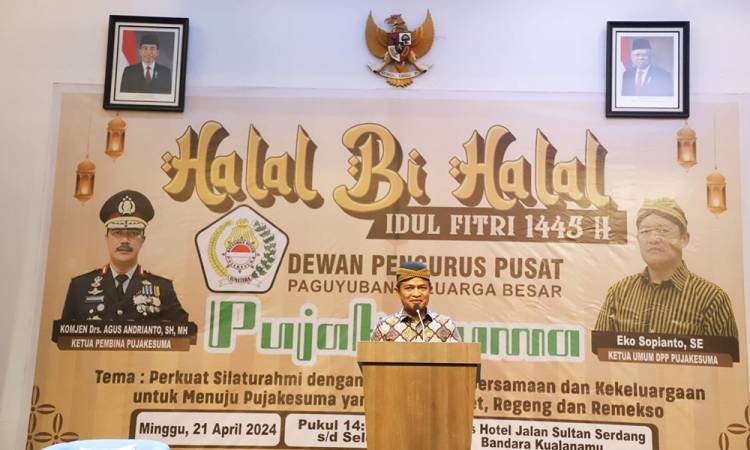 Halalbihalal Pujakusuma, Pj Gubernur Sumut Harap Dampak Positif Ormas Semakin Masif