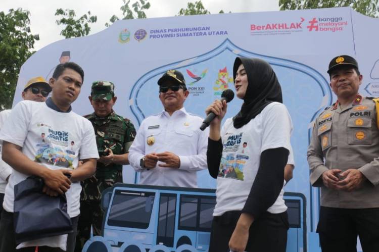 Rute Terjauh Telah Sampai, Mudik Gratis Pemprov Sumut Berjalan Lancar, Bawa Keceriaan Bagi 2500 Pemudik