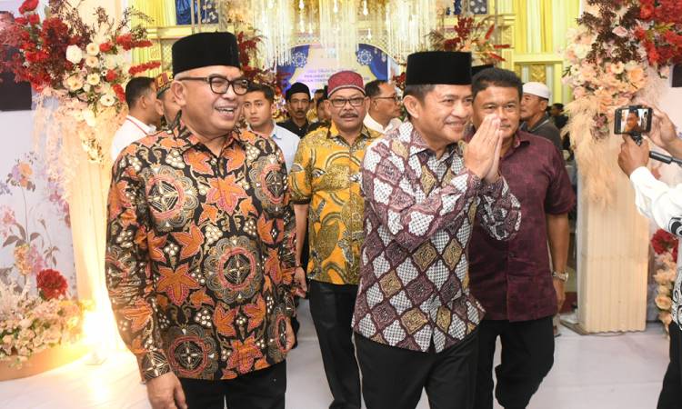 Silaturahmi dengan Pj Gubernur Aceh, Pj Gubernur Hassanudin Harap Hubungan Aceh dan Sumut Semakin Kuat
