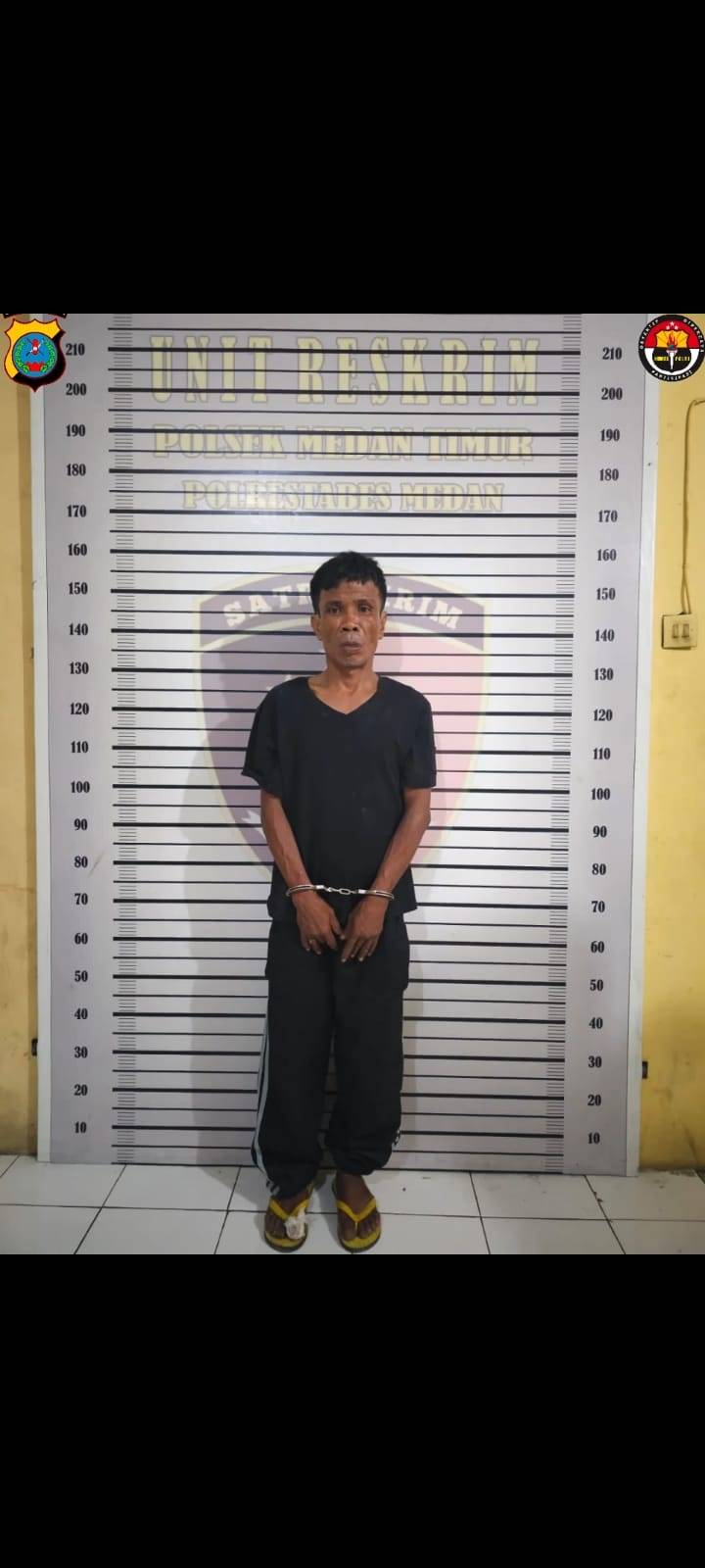 Tim Opsnal Reskrim Polsek Medan Timur Amankan Seorang Maling Besi