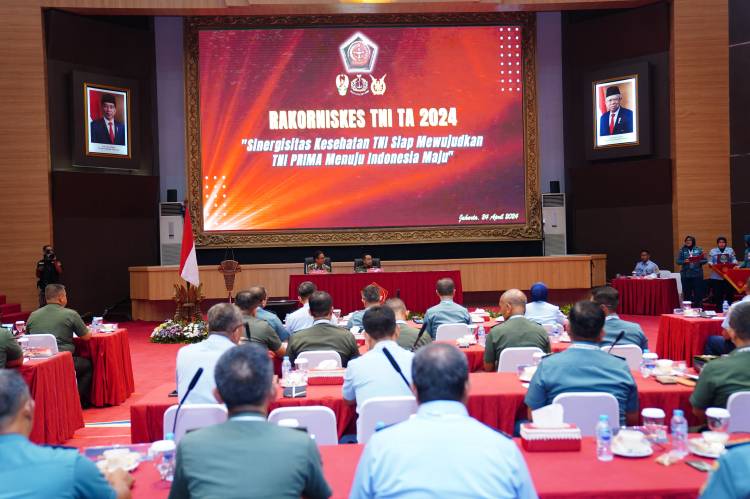 Panglima TNI Hadiri Rapat Koordinasi Teknis Kesehatan TNI Tahun 2024