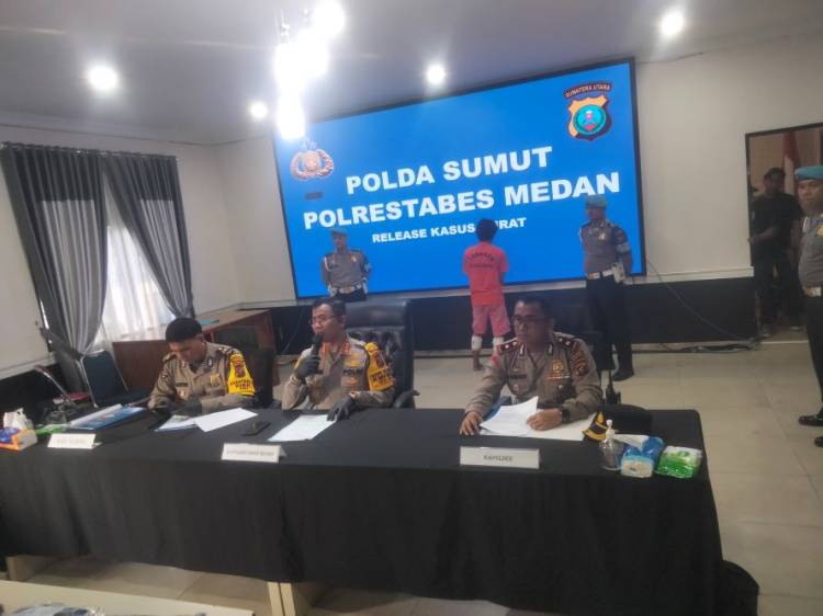 Sebelas Kali Beraksi, Residivis Curanmor Tumbang Ditembak Polsek Medan Sunggal