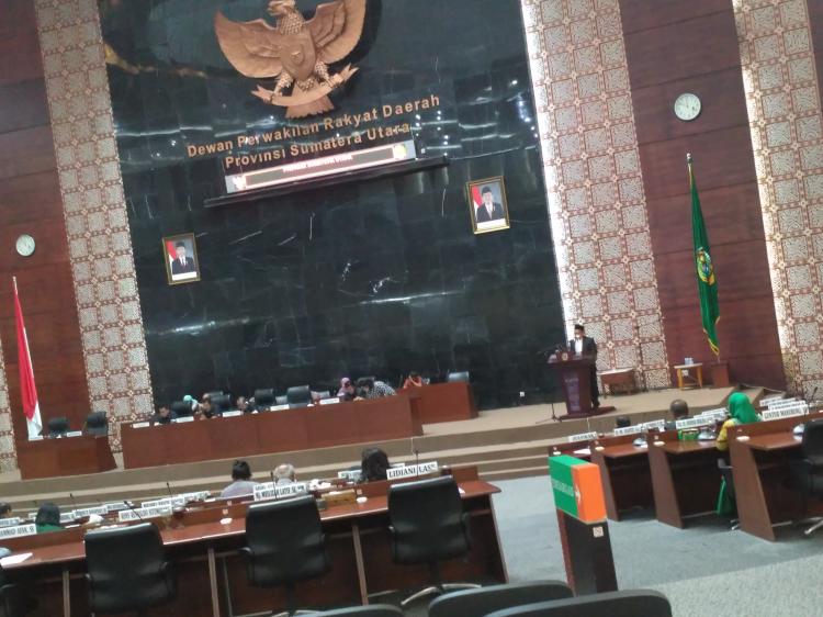 60 Anggota Dewan Mangkir di Sidang Paripurna DPRD Sumut, LKPj Gubsu 2016 Gagal