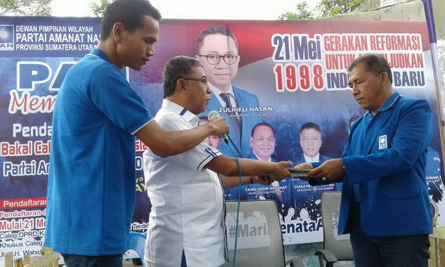 DPD PAN Kota Binjai Buka Pendaftaran Bacaleg Pemilu 2019 