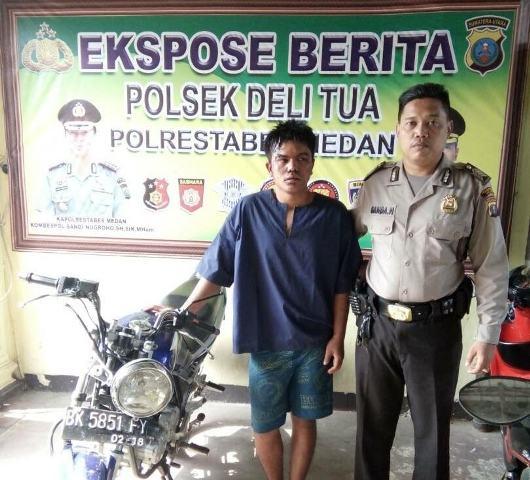 Komplotan Curanmor Diamankan Polsek Delitua, 1 Pelaku Mantan Napi Tanjung Gusta