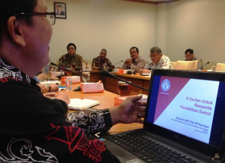 YP Parulian Usulkan 6 Isu untuk Perda Pendidikan Sumut