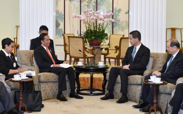 Bertemu Chief Executive Hong Kong, Presiden Jokowi Bahas Perlindungan Buruh Migran Indonesia