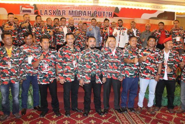Gubsu Minta Laskar Merah Putih Jadi Garda Terdepan Pemberantasan Narkoba