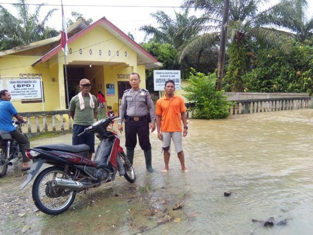 Hujan Deras, Ratusan Rumah di Langkat Terendam Banjir