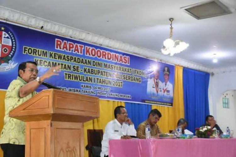 Wakil Bupati Deli Serdang Ajak FKDM Waspadai Situasi Berkembang