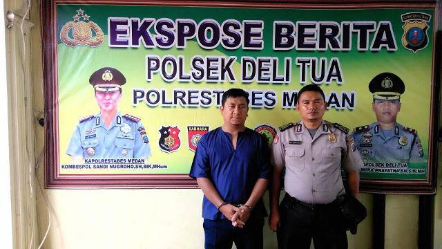 Gelapkan Setoran Perusahan, Repan Tarigan Diamankan Polsek Delitua 