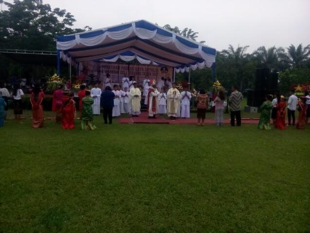 Ribuan Umat Hadiri Perayaan Paskah Raya Khatolik di Deli Serdang