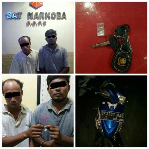 Polsek Tamora Ringkus Dua Pemakai Sabu 