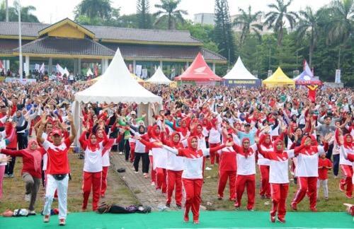 Warga Medan Masih Primadonakan Senam Jantung Sehat di Car Free Day