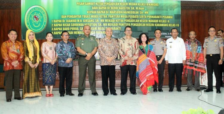 Walikota Medan Hadiri Pisah Sambut Ketua PN Medan
