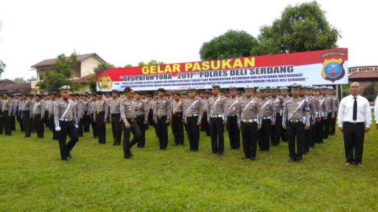 Polres Deli Serdang Gelar Pasukan Operasi Patuh Toba