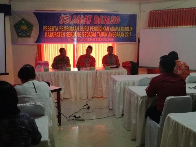 Kemenag Sergai Adakan Pembinaan Guru Agama Katolik