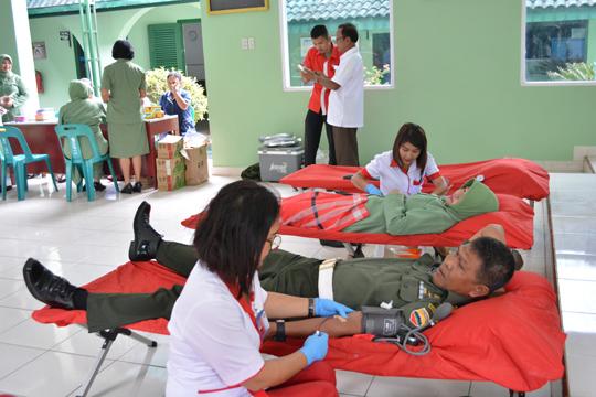 Sambut HUT POMAD ke-72, Denpom I-I/Pematang Siantar Gelar Donor Darah