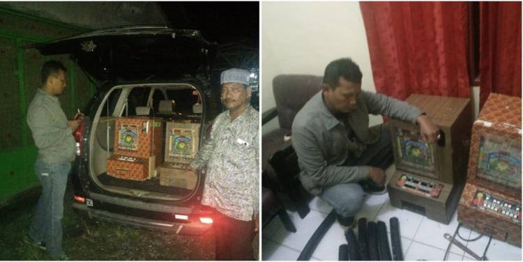 Polsek Pangkalan Susus Gerebek Judi Jackpot