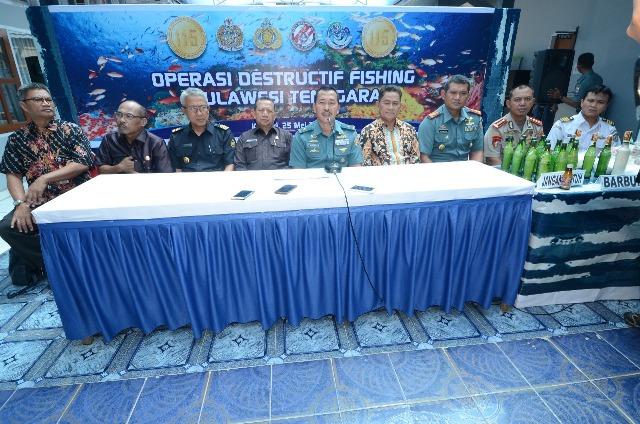 Satgas Nusantara Bakamla dan Satgas 115 Paparkan Hasil Operasi Illegal Fishing