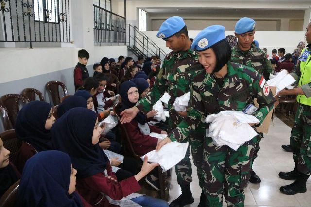 Jelang Ramadhan, Pasukan Garuda Gelar Education Program di Lebanon Selatan