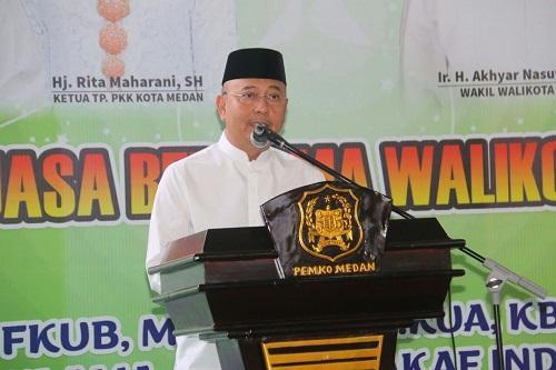 Walikota Medan Buka Puasa Bersama Alim Ulama dan Organisasi Islam
