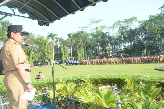 Plt Bupati Pimpin Apel Gabungan Pemkab Deli Serdang