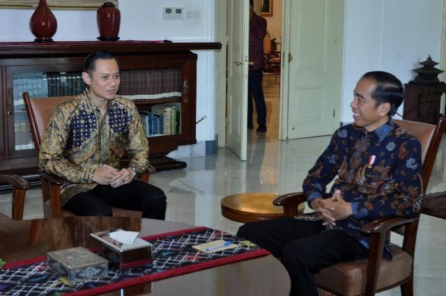 AHY Ucapkan Selamat Atas Kemenangan Presiden Jokowi