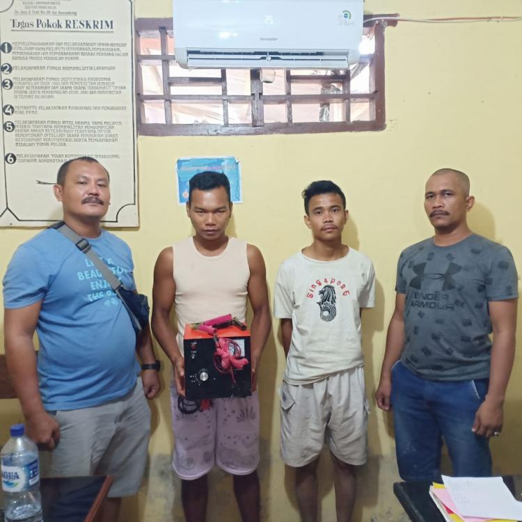 Dua Orang Warga Sei Barombang Ditangkap karena Kasus Pencurian