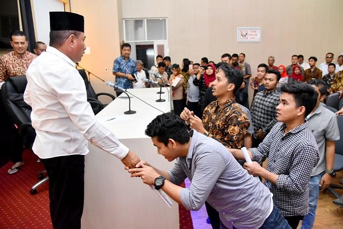 Terima Demo Mahasiswa, Gubernur Sumut Jelaskan Proses Assesment Selektif