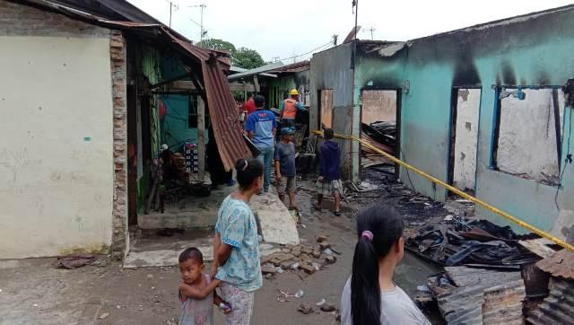 Kebakaran Hanguskan 8 Rumah di Jalan Alumunium III, Tanjung Mulia Medan