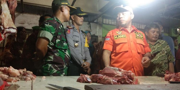 Plt Bupati Labuhanbatu, Kapolres dan Dandim Sidak ke Pasar